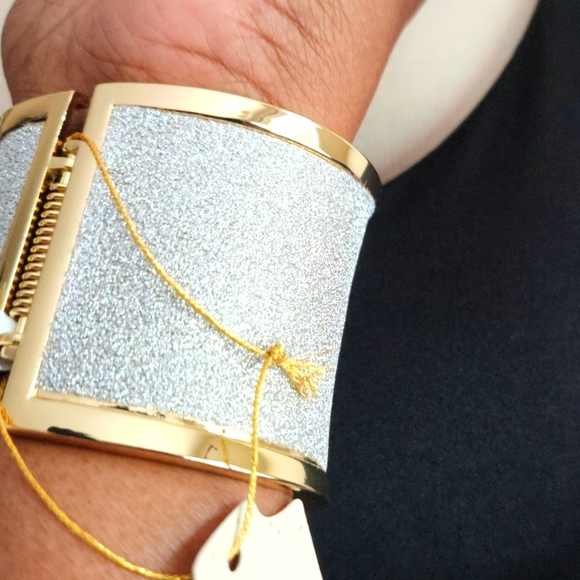 Goldtone Cuff Bracelet - Picture 10 of 11